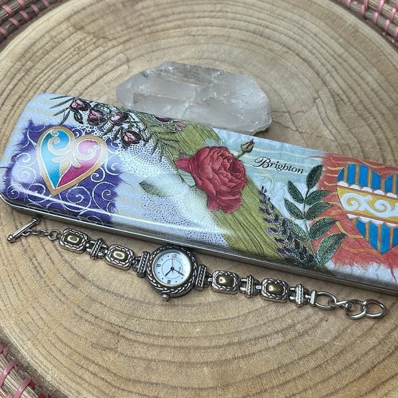 Brighton Nantucket Silver & Gold Watch AS IS - Picture 7 of 11